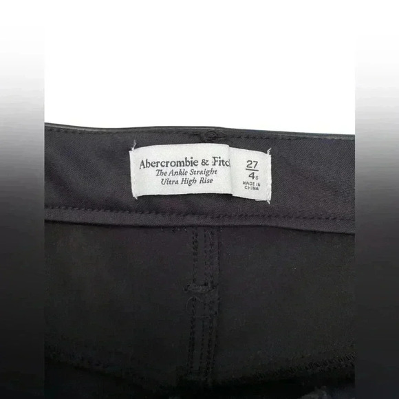 Abercrombie & Fitch Vegan Leather Ankle Straight Pant Size 4 Short - Picture 7 of 10